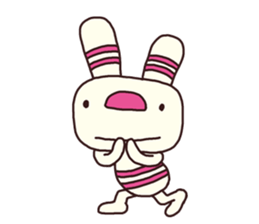 The striped rabbit (Kansai dialect) sticker #7373106