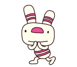 The striped rabbit (Kansai dialect) sticker #7373106