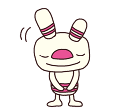 The striped rabbit (Kansai dialect) sticker #7373111