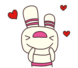 The striped rabbit (Kansai dialect) sticker #7373121