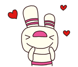 The striped rabbit (Kansai dialect) sticker #7373121