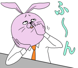 Annoying rabbit and serious fox sticker #7373630
