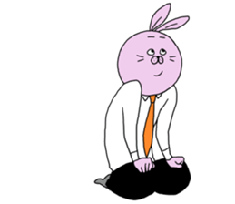 Annoying rabbit and serious fox sticker #7373640