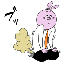 Annoying rabbit and serious fox sticker #7373641