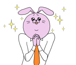 Annoying rabbit and serious fox sticker #7373648