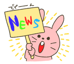 Animals of convenient handwriting sticker #7373789