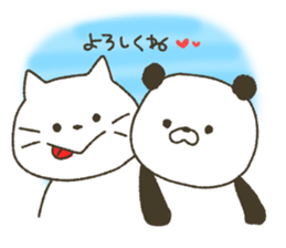 Animals of convenient handwriting sticker #7373809