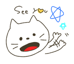 Animals of convenient handwriting sticker #7373811