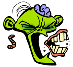 The Veggie Zombie sticker #7374471