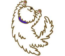 Dog pochi of the northern country sticker #7374572