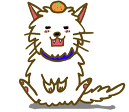 Dog pochi of the northern country sticker #7374604