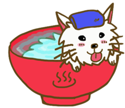 Dog pochi of the northern country sticker #7374607