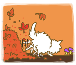 Dog pochi of the northern country sticker #7374610