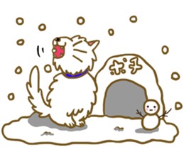 Dog pochi of the northern country sticker #7374611