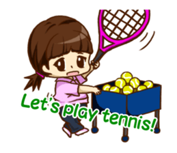 We play TENNIS!(English ver.) sticker #7374932