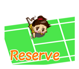 We play TENNIS!(English ver.) sticker #7374933