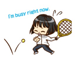 We play TENNIS!(English ver.) sticker #7374949