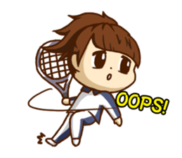 We play TENNIS!(English ver.) sticker #7374950