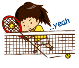 We play TENNIS!(English ver.) sticker #7374955