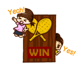We play TENNIS!(English ver.) sticker #7374958
