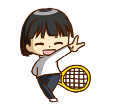 We play TENNIS!(English ver.) sticker #7374959