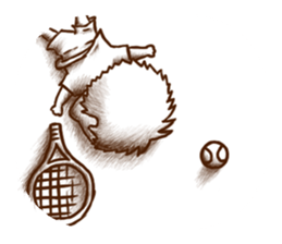 We play TENNIS!(English ver.) sticker #7374961