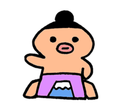 Sumo wrestler "Rikisi-maru" sticker #7376291