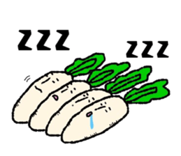 Day-to-day radish sticker #7376614