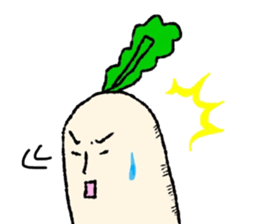 Day-to-day radish sticker #7376616
