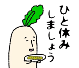 Day-to-day radish sticker #7376618