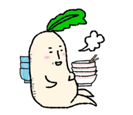 Day-to-day radish sticker #7376629