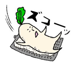 Day-to-day radish sticker #7376630