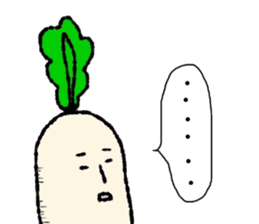 Day-to-day radish sticker #7376632