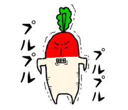 Day-to-day radish sticker #7376634