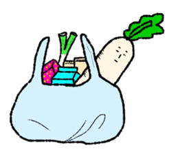 Day-to-day radish sticker #7376635