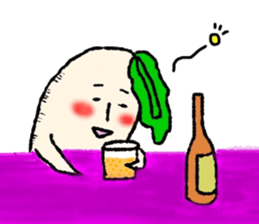 Day-to-day radish sticker #7376644
