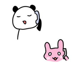 Pink bear and his friends sticker #7376755