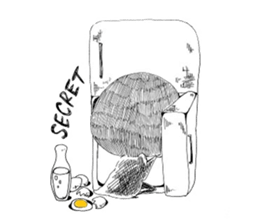 Kage-kun (shadow-boy) sticker #7377606