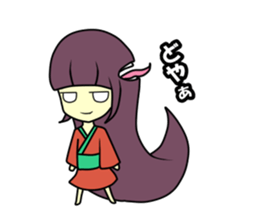 Double mouths girl sticker #7377852