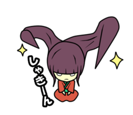 Double mouths girl sticker #7377869