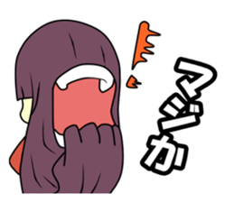 Double mouths girl sticker #7377871
