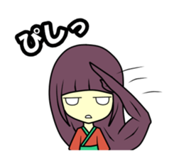 Double mouths girl sticker #7377875