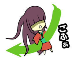 Double mouths girl sticker #7377880