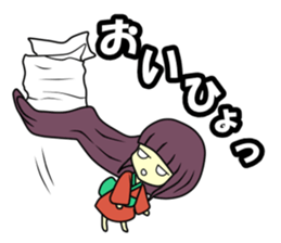 Double mouths girl sticker #7377883