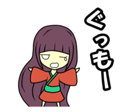 Double mouths girl sticker #7377885