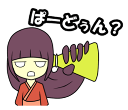 Double mouths girl sticker #7377887