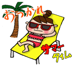 Sticker of Odango U-ko say puns sticker #7378022