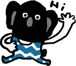 Koala boy. sticker #7378814