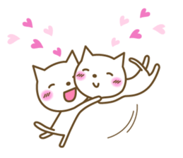 Cats in love sticker #7378909