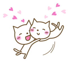 Cats in love sticker #7378909